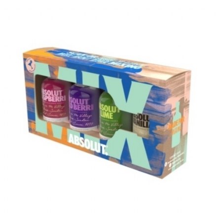 Absolut Vodka Tasting Kit 4 Pack 50ml - absolut vodka tasting kit 4 pack 50ml - 1    - Liquor Legends New Zealand