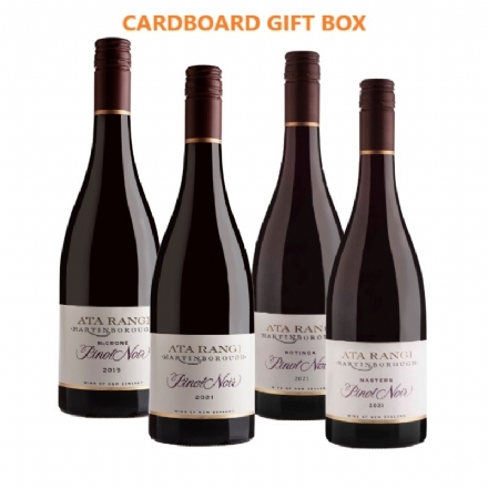 Ata Rangi Pinot Noir Vineyard Selection Giftbox 4 Pack 750ml - Liquor Legends New Zealand