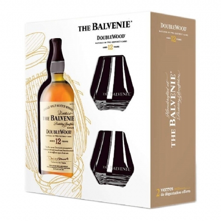 Balvenie 12 Year Old with 2 Glasses Giftbox 700ml - Liquor Legends New Zealand