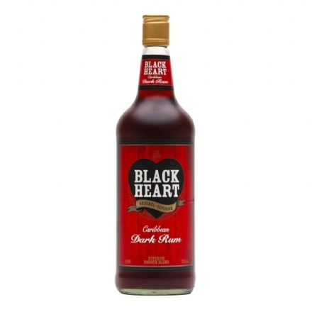 Black Heart Dark Rum 1L - Liquor Legends New Zealand