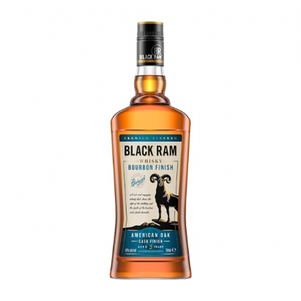 Black Ram Bourbon Cask Finish Blended Whisky 1L - Liquor Legends New Zealand