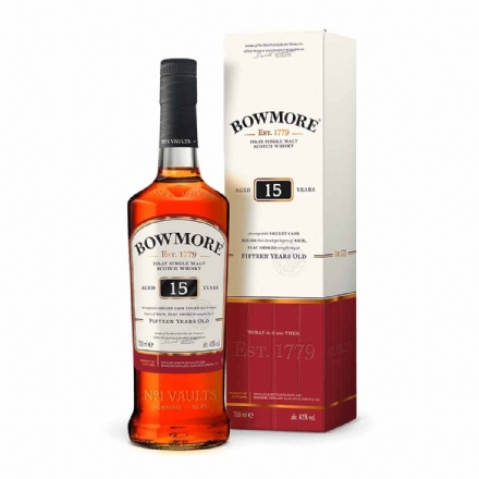 Bowmore 15 Year Old Single Malt Whisky 700ml - bowmore 15 year old single malt whisky 700ml - 1    - Liquor Legends New Zealand