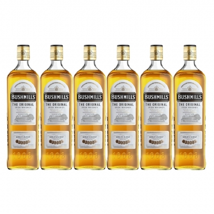 Bushmills Irish Whisky 1L 6 Bottles Case Deal - Liquor Legends New Zealand