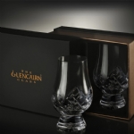 Glencairn Cut Crystal Whisky Nosing Glass x2 Set - glencairn cut crystal whisky nosing glass set - 1    - Liquor Legends New Zealand