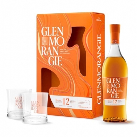 Glenmorangie 12 Year Old Whisky With 2 Glasses GiftBox 700ml - Liquor Legends New Zealand