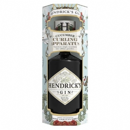 Hendricks Gin Cucumber Curler GiftBox 700ml - hendricks gin cucumber curler giftbox 700ml - 1    - Liquor Legends New Zealand