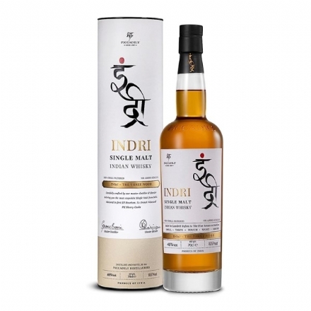 Indri Trini Single Malt Indian Whisky 700ml - indri trini single malt indian whisky 700ml - 1    - Liquor Legends New Zealand