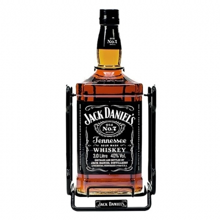 Jack Daniels No.7 Tennessee Whiskey With Cradle 3000ml - Liquor Legends New Zealand