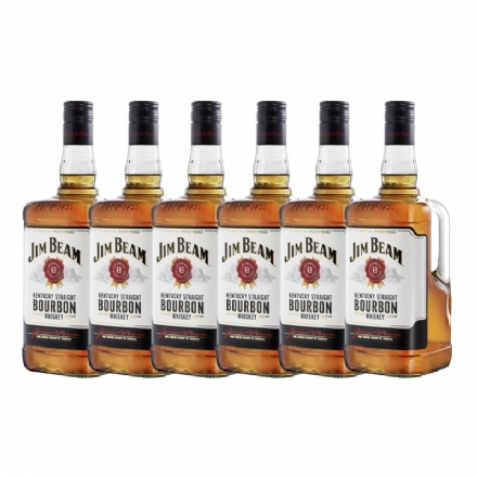 Jim Beam Kentucky Bourbon Whiskey 1750ml 6 Bottles Case Deal - jim beam kentucky bourbon whiskey 1750ml  6 bottles case deal - 1    - Liquor Legends New Zealand
