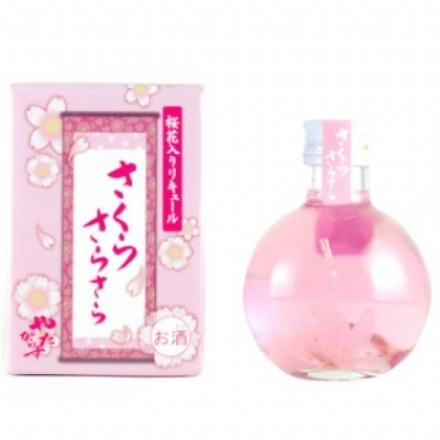 Kitaoka Honten Sakura SaraSara Liqueur 180ml - kitaoka honten sakura sarasara liqueur 500ml - 1    - Liquor Legends New Zealand