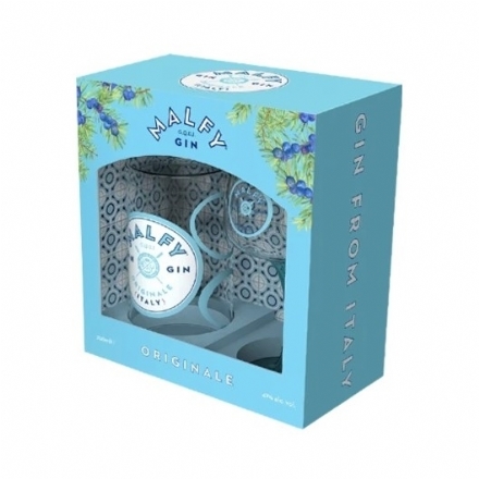 Malfy Originale Gin with 1 Glass Giftbox 700ml - Liquor Legends New Zealand