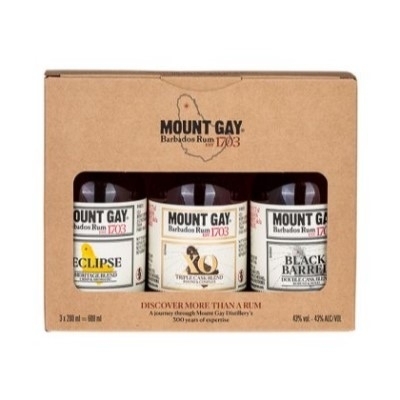 Mount Gay Rum Discovery Giftbox 3 Pack 200ml - Liquor Legends New Zealand