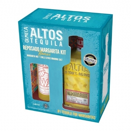 Olmeca Altos Reposado Tequila Margarita Mix Giftbox 700ml - Liquor Legends New Zealand