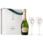 Perrier Jouet Grand Brut Champagne with 2 Flutes GiftBox 750ml - perrier jouet grand brut champagne with 2 flutes giftbox 750ml - 1    - Liquor Legends New Zealand
