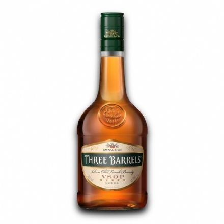 Three Barrels VSOP Brandy 1L - three barrels vsop brandy 1l - 1    - Liquor Legends New Zealand
