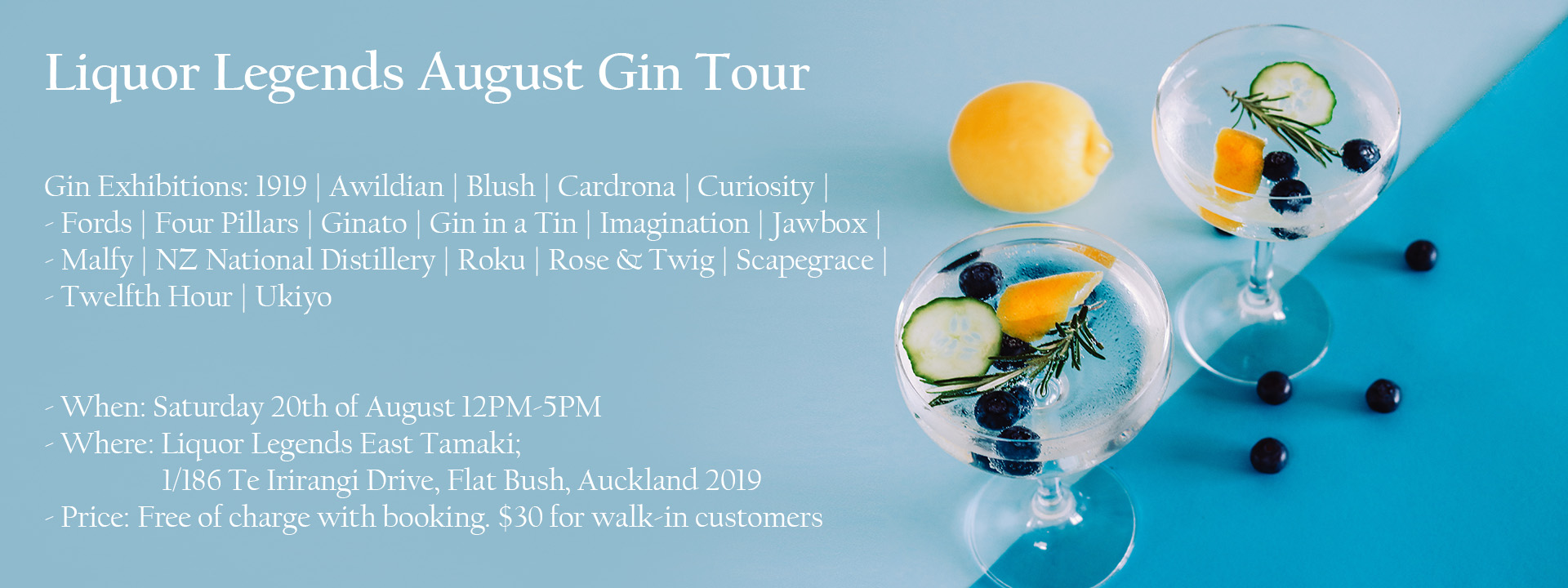 Liquor Legends August Gin Tour