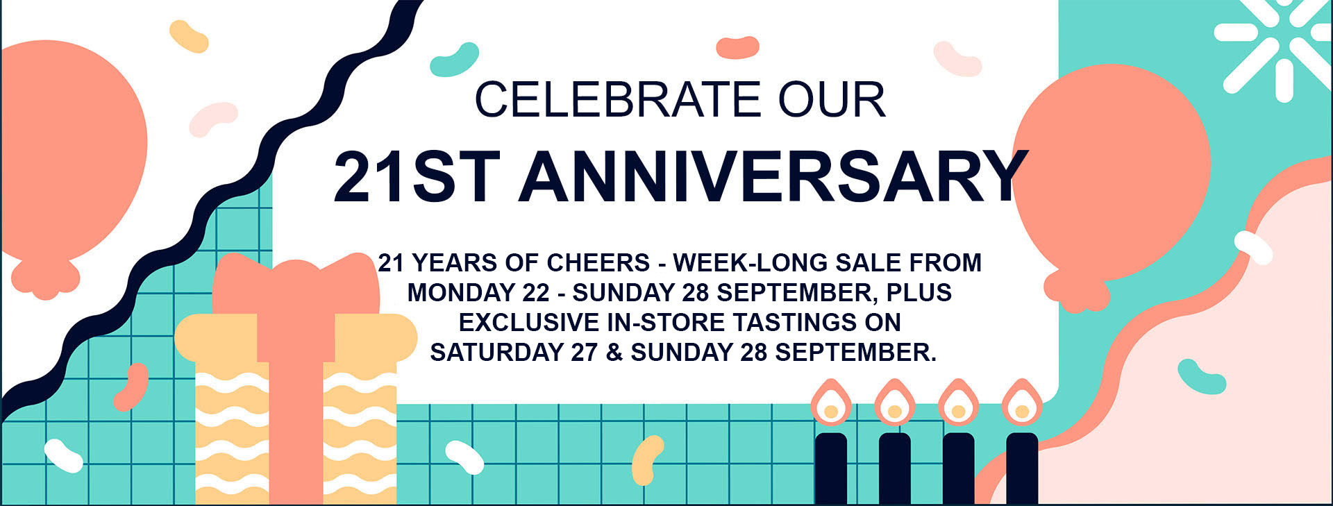 Liquor Legends 21st Anniversary Banner