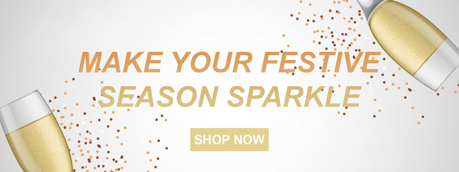 Make Your Festive Season Sparkle Champagne Banner